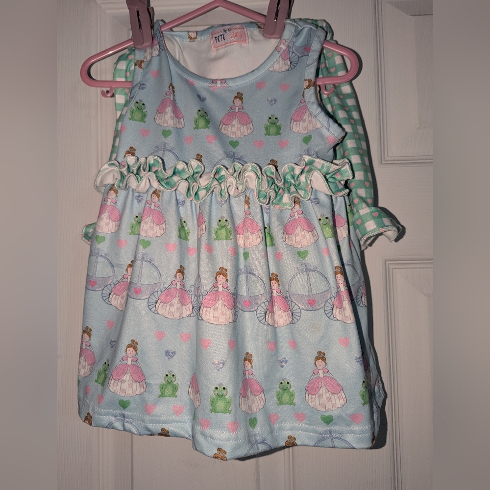 Princess and Frog Themed Baby Dress